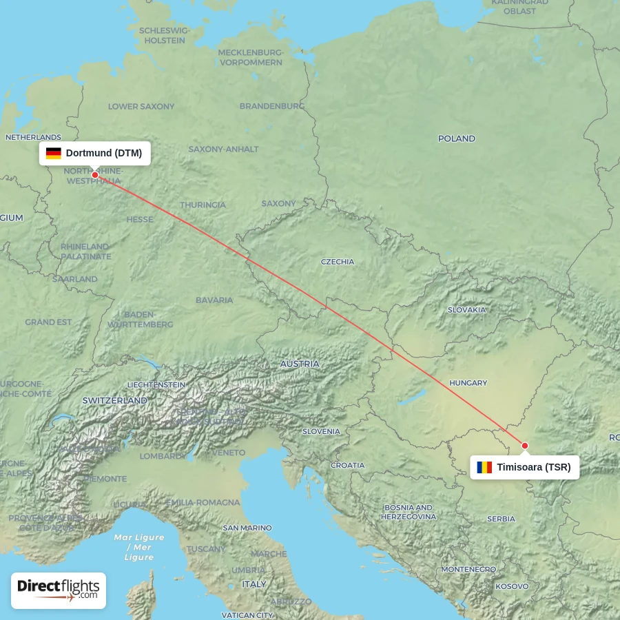 TSR - DTM route map