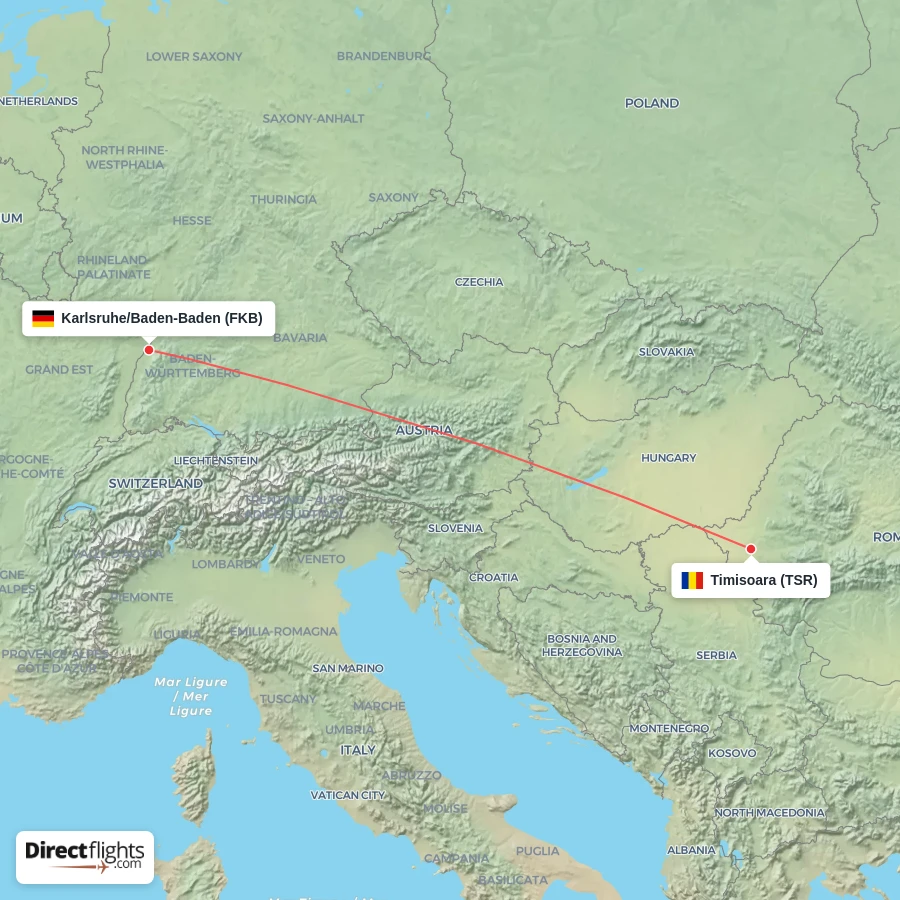 TSR - FKB route map