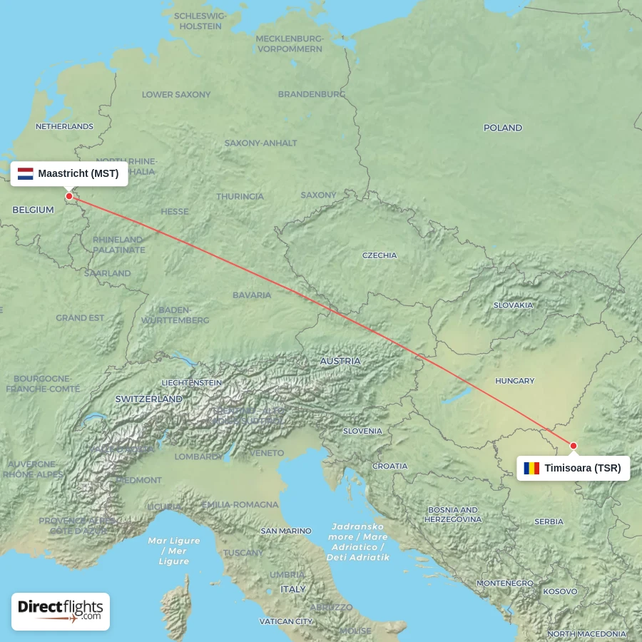 TSR - MST route map