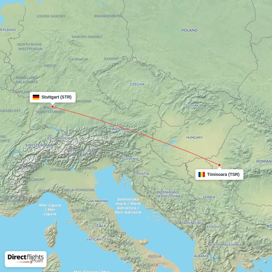 TSR - STR route map