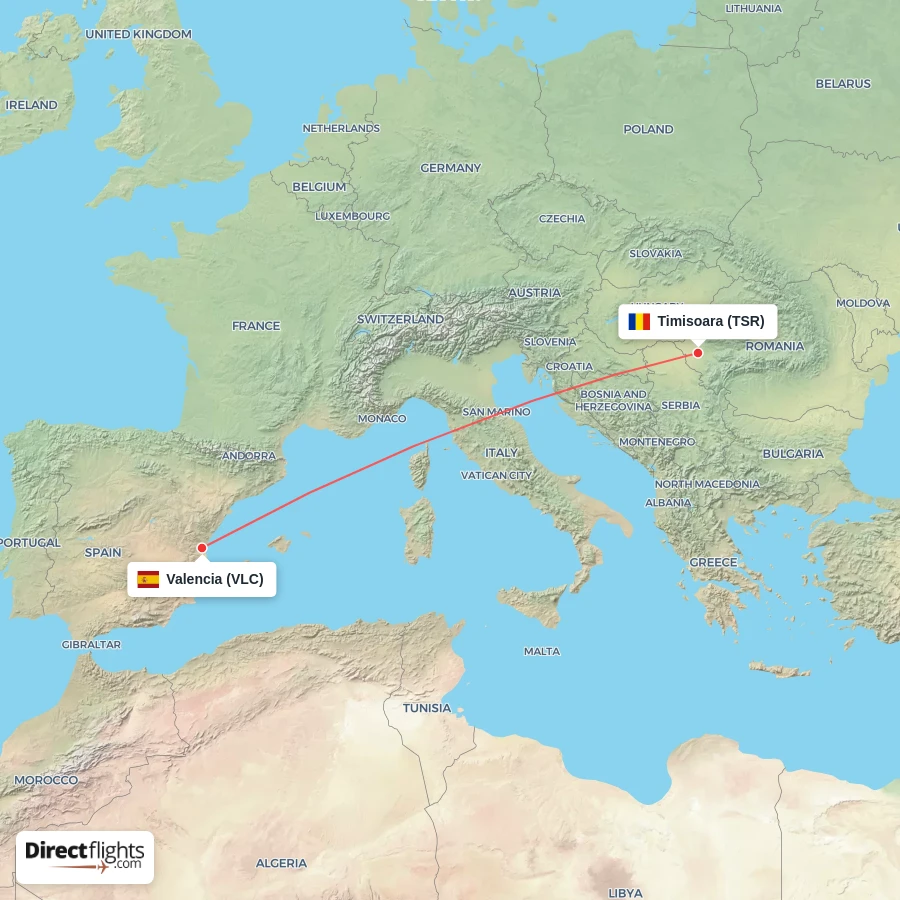 TSR - VLC route map