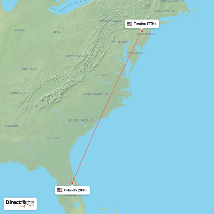 TTN - SFB route map