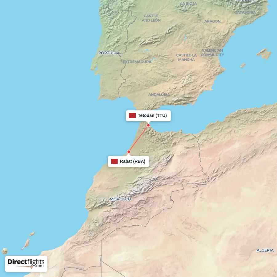 TTU - RBA route map