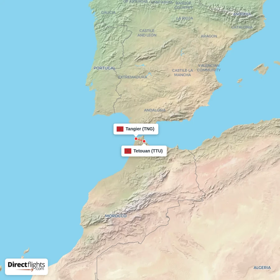 TTU - TNG route map
