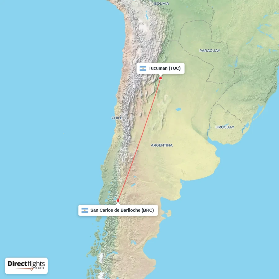 TUC - BRC route map