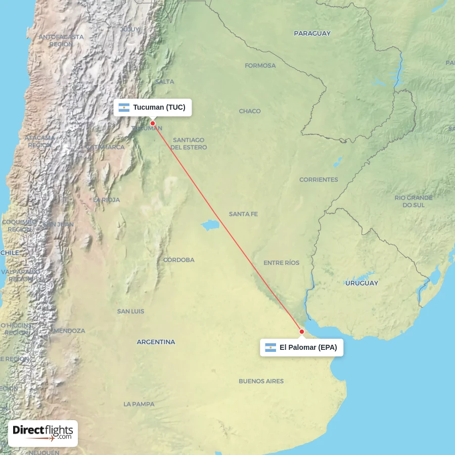 TUC - EPA route map
