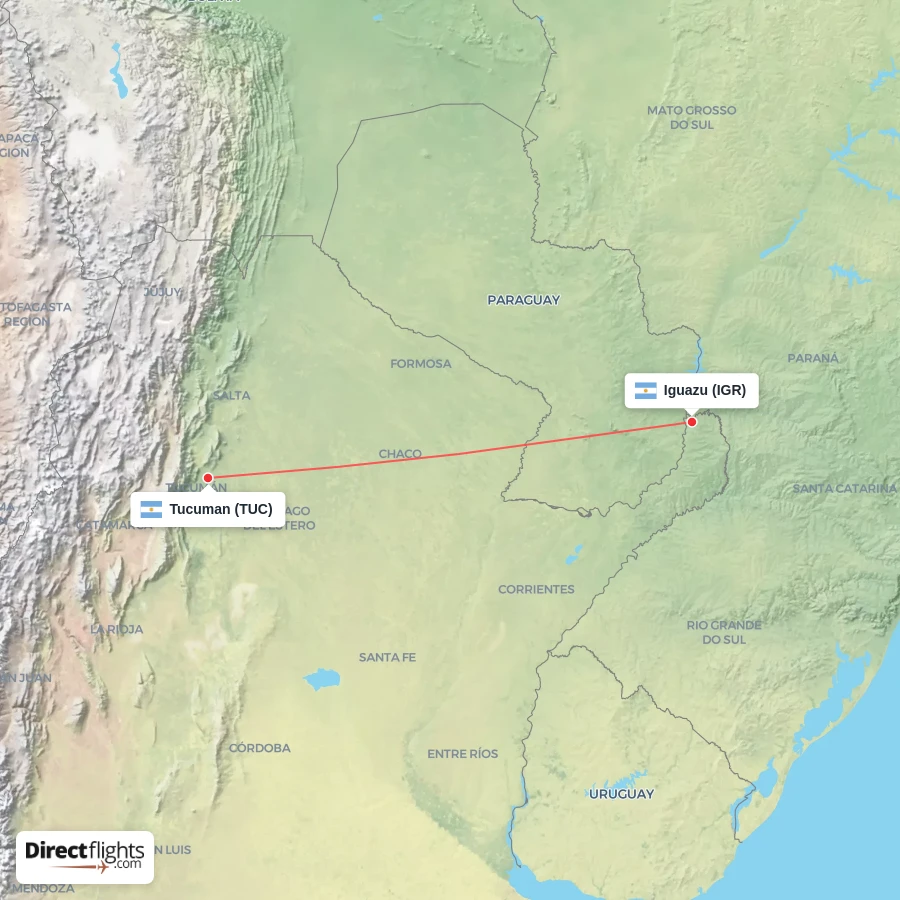TUC - IGR route map