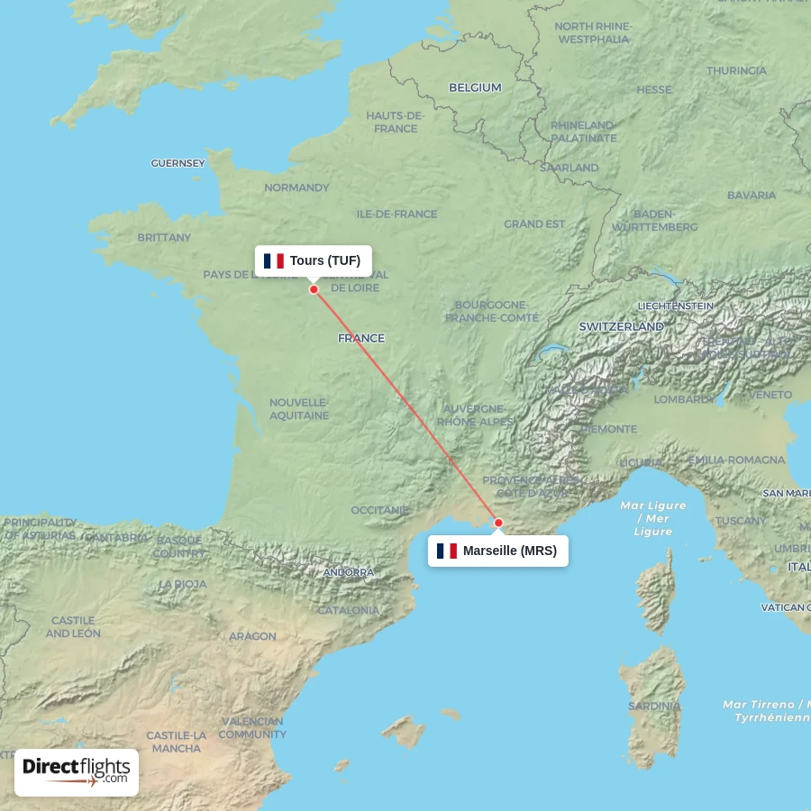 TUF - MRS route map