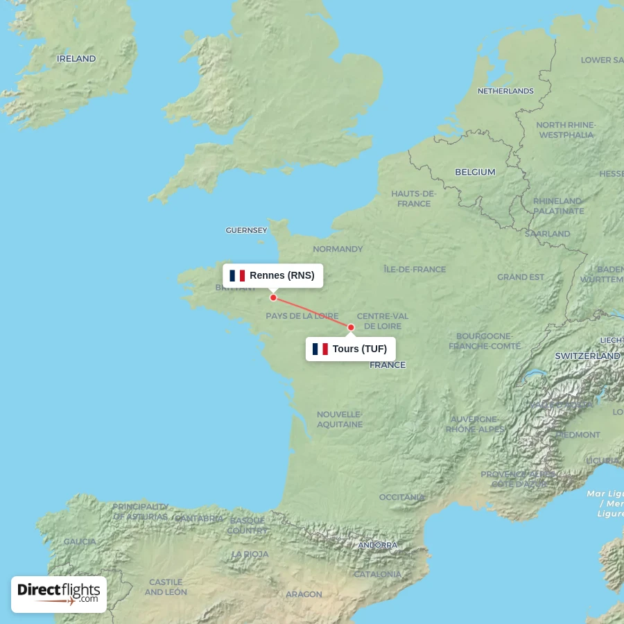 TUF - RNS route map