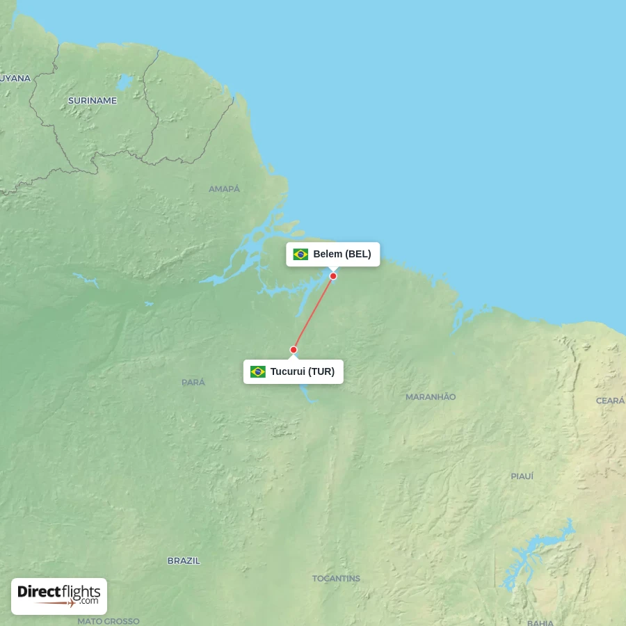 TUR - BEL route map