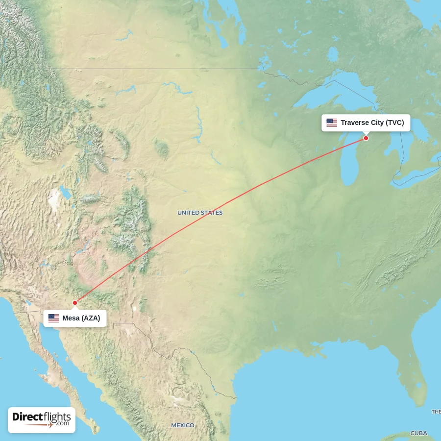 TVC - AZA route map