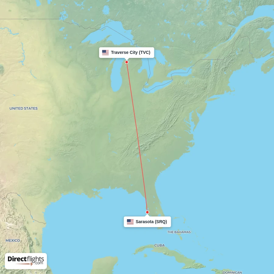 TVC - SRQ route map