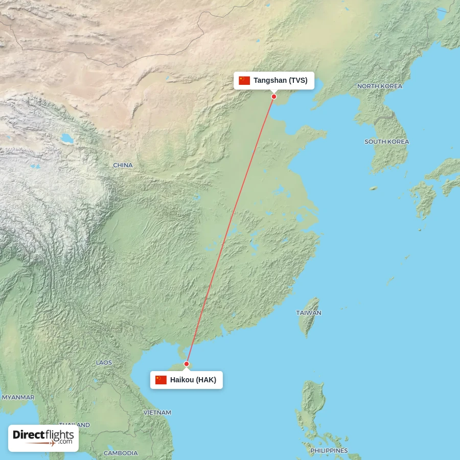 TVS - HAK route map