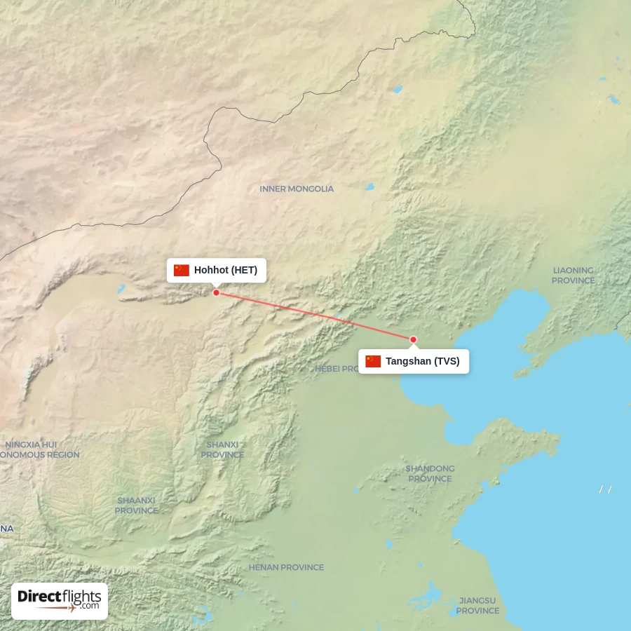 TVS - HET route map