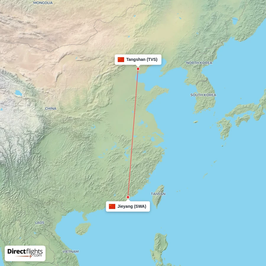TVS - SWA route map