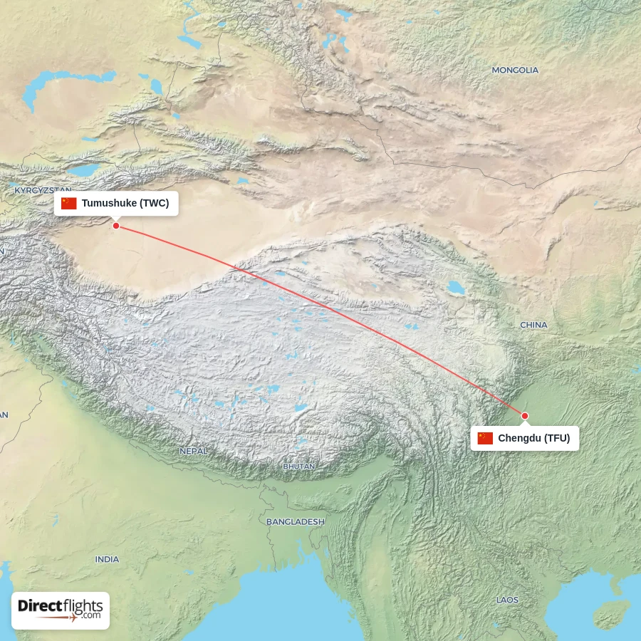 TWC - TFU route map