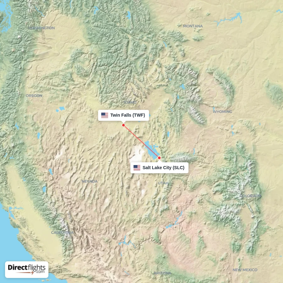 TWF - SLC route map