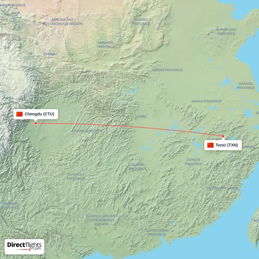 TXN - CTU route map
