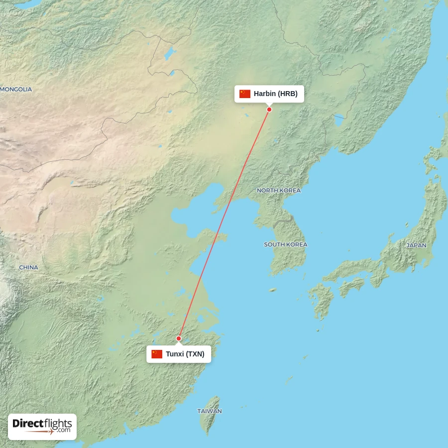TXN - HRB route map