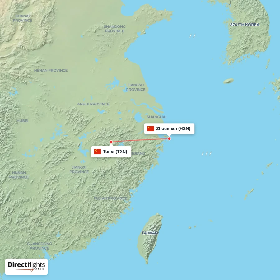 TXN - HSN route map
