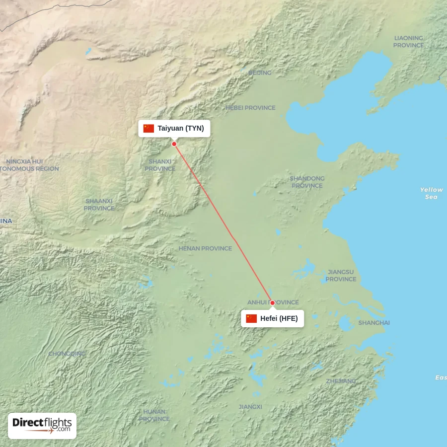 TYN - HFE route map