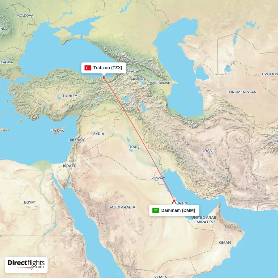 TZX - DMM route map