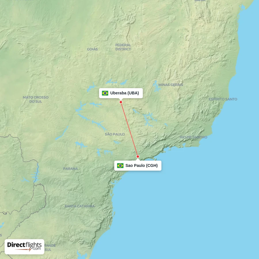 UBA - CGH route map