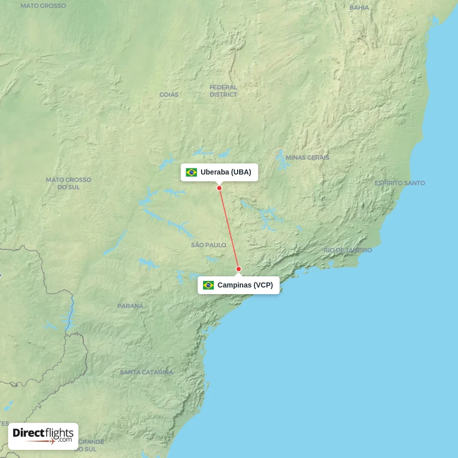 UBA - VCP route map