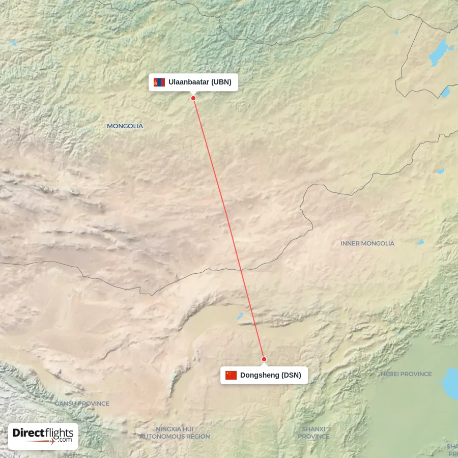 UBN - DSN route map
