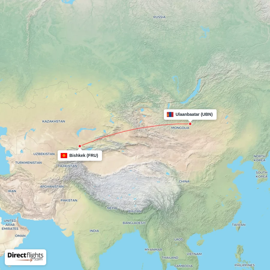 UBN - FRU route map