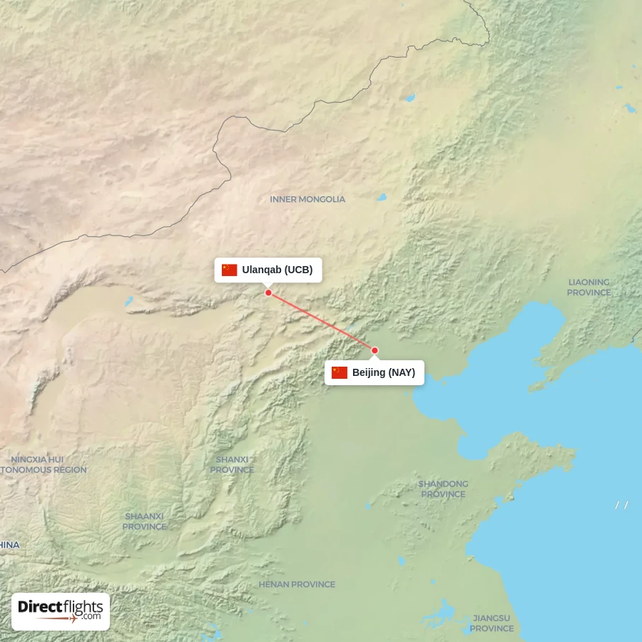 UCB - NAY route map