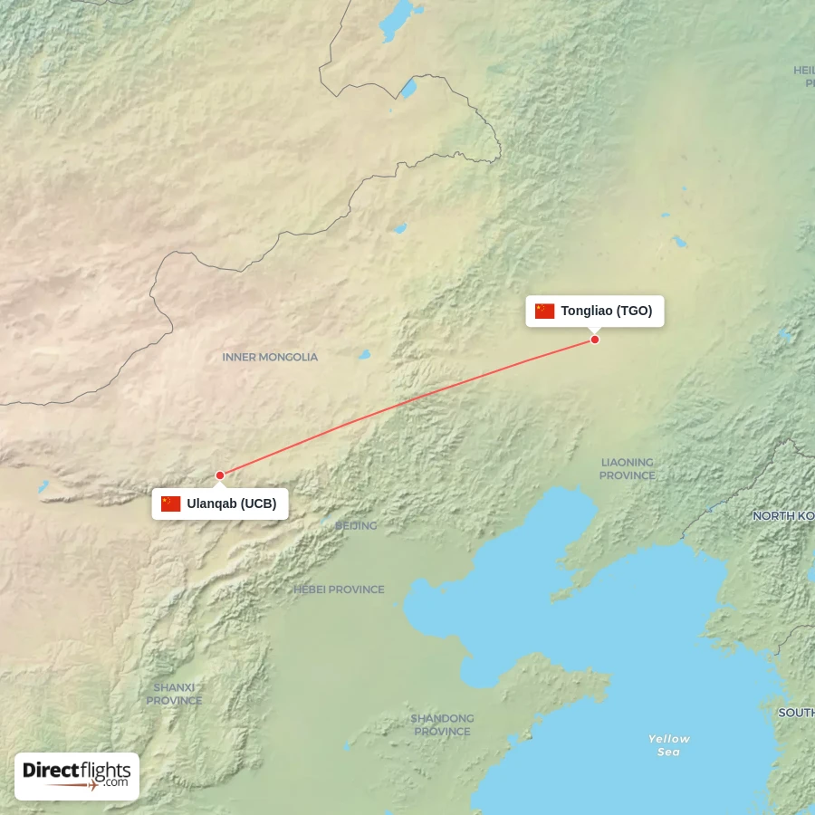UCB - TGO route map