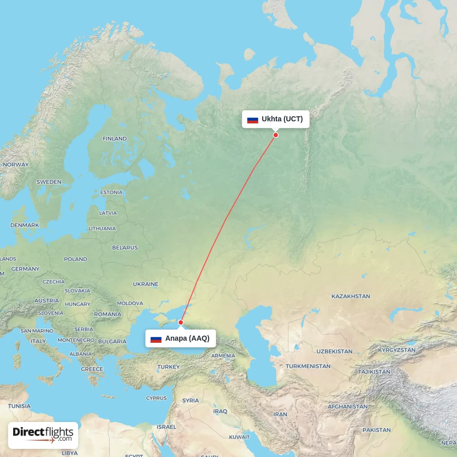 UCT - AAQ route map