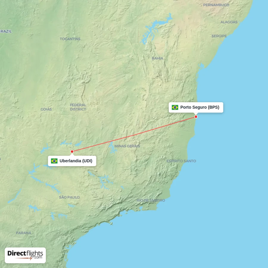 UDI - BPS route map