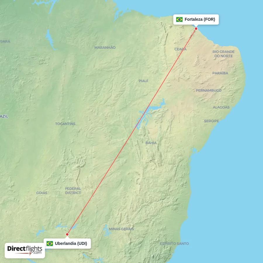 UDI - FOR route map