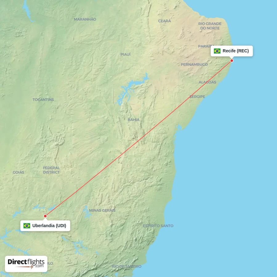 UDI - REC route map