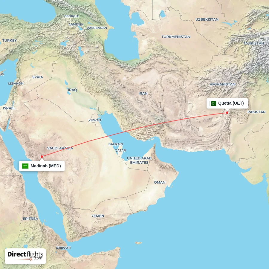 UET - MED route map