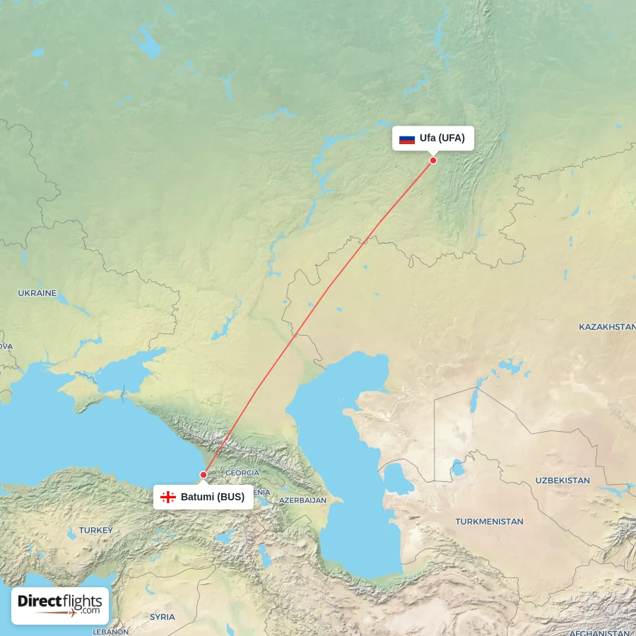 UFA - BUS route map