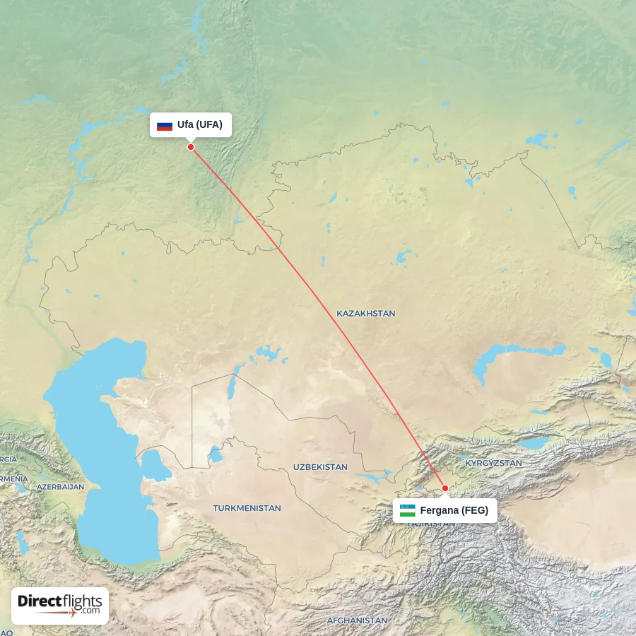 UFA - FEG route map