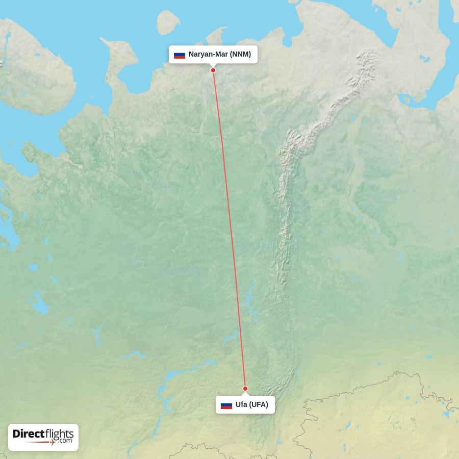 UFA - NNM route map