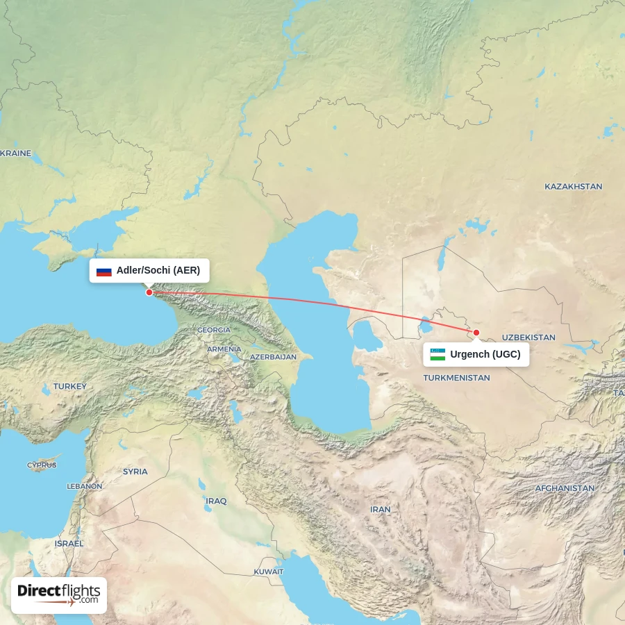 UGC - AER route map