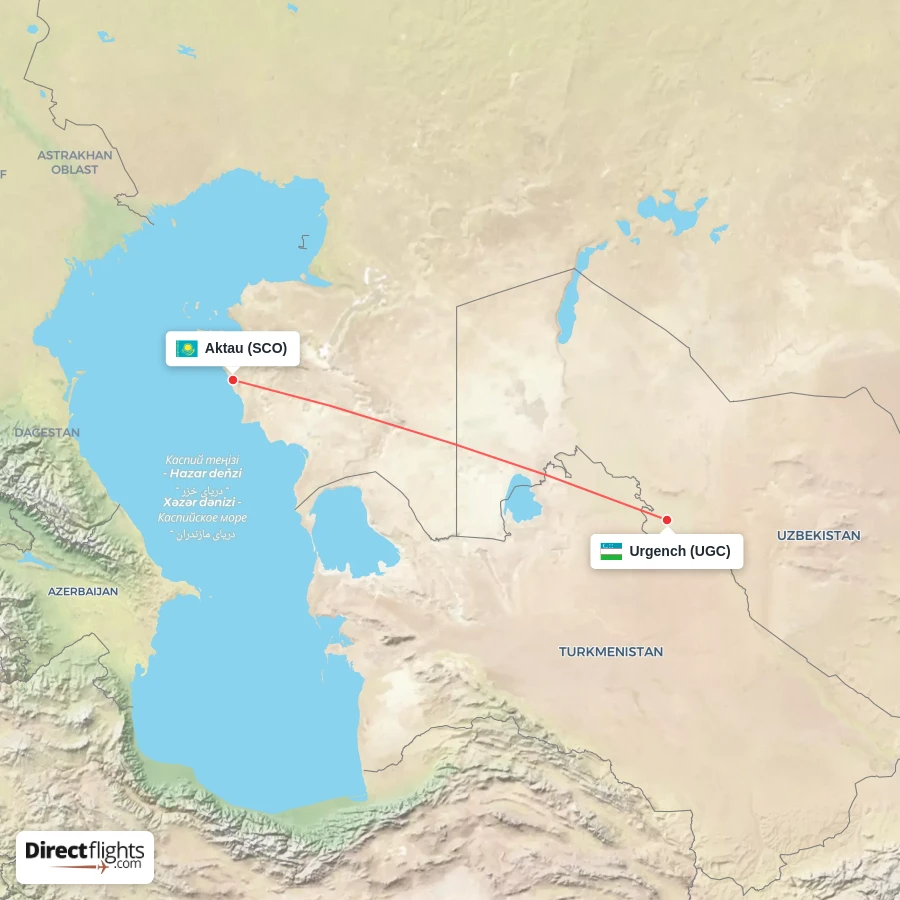 UGC - SCO route map