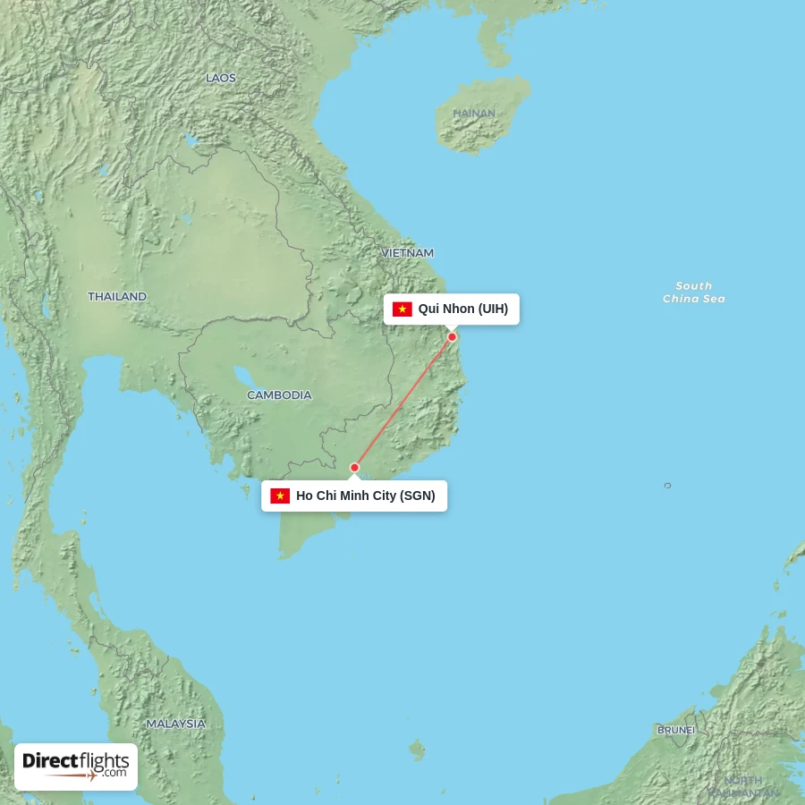 UIH - SGN route map