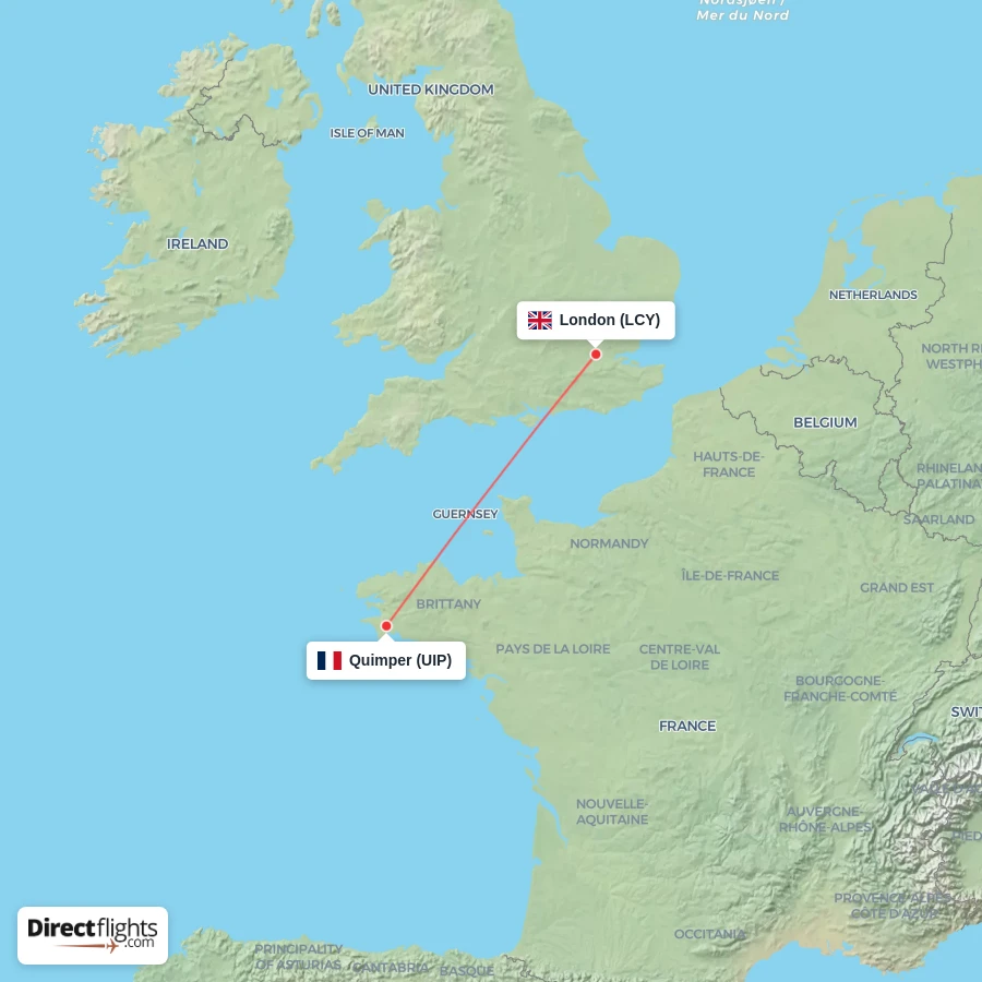 UIP - LCY route map