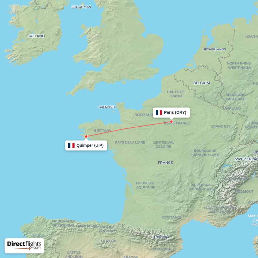 UIP - ORY route map