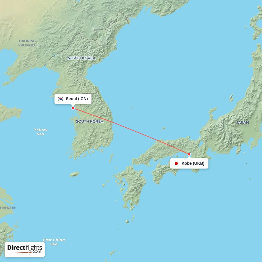 UKB - ICN route map