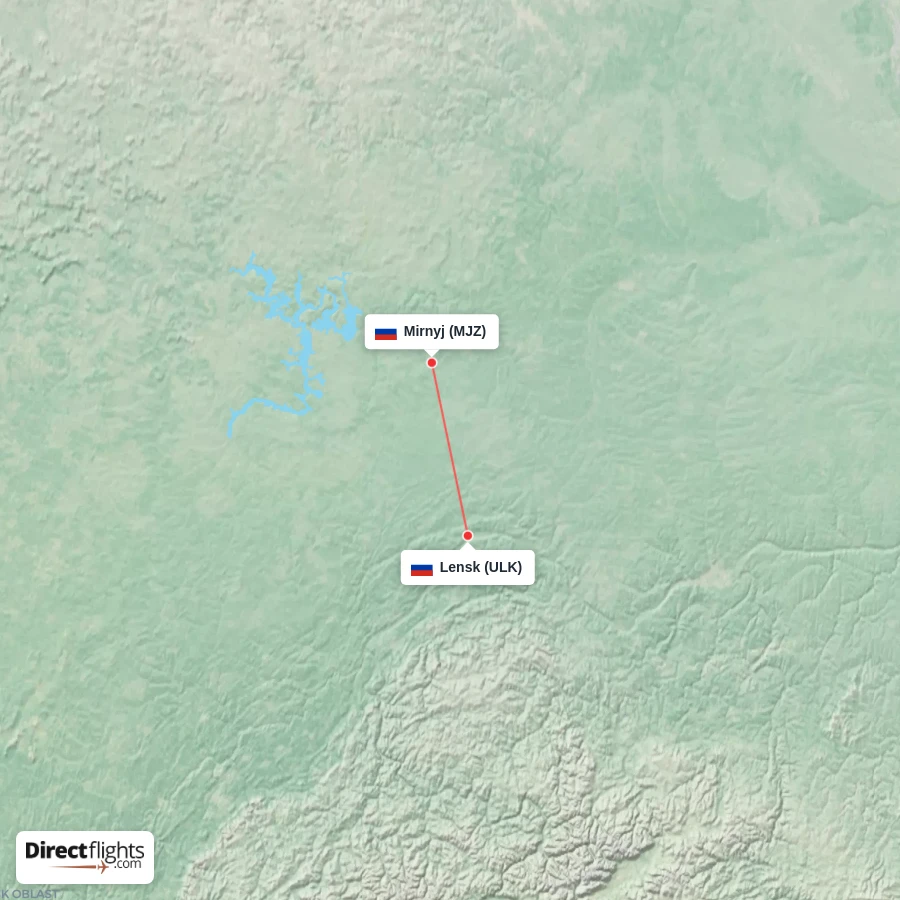 ULK - MJZ route map