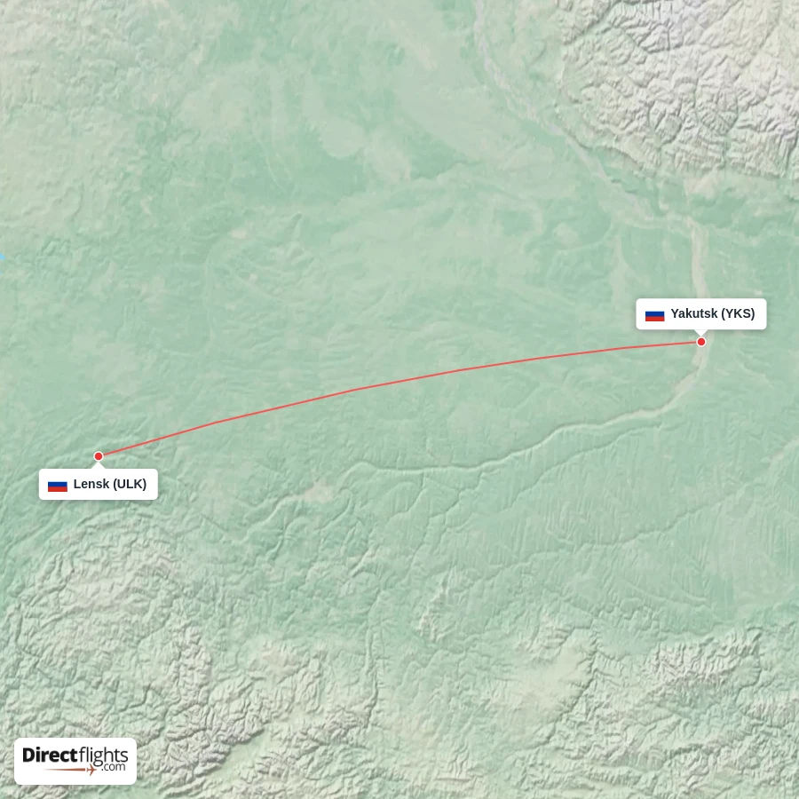 ULK - YKS route map