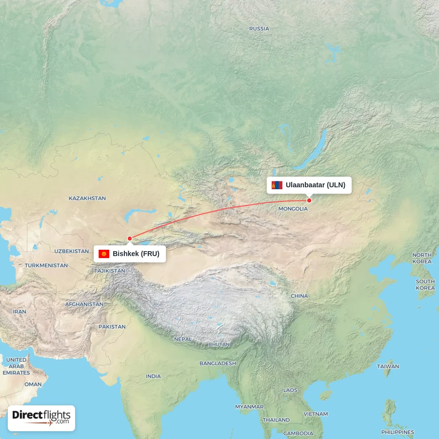 ULN - FRU route map