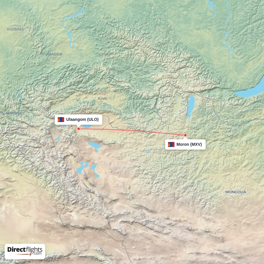 ULO - MXV route map